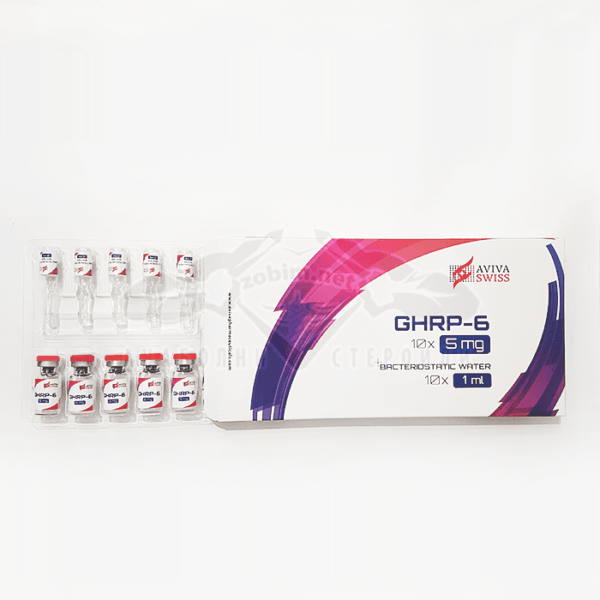 GHRP-6 (συμπεριλαμβανομένου του βακτηριοστατικού νερού) - 10 αμπούλες x 5 mg.