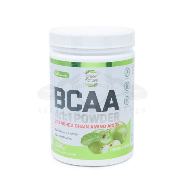 BCAA 4:1:1 σκόνη Green Apple 550 g.