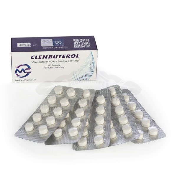 Clenbuterol (υδροχλωρική κλενβουτερόλη) - 50 δισκία x 0,04 mg.