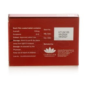 Avacare 100 (Αβαναφίλη) - 4 δισκία x 100 mg. - Εικόνα 2