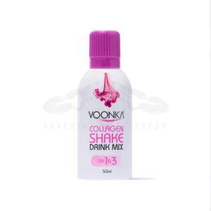 Voonka Collagen Beauty Shake - Συμπλήρωμα διατροφής με γεύση πορτοκάλι-ροδάκινο που περιέχει κολλαγόνο, HA, εκχύλισμα σπόρων σταφυλιού και εκχύλισμα πράσινου τσαγιού - 15 μπουκάλια x 50 ml. - Εικόνα 2