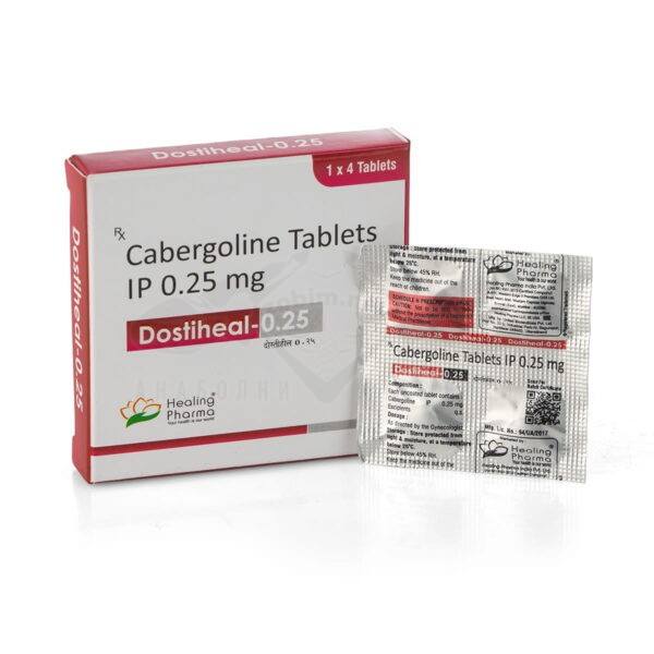 Dostiheal-0.25 (Cabergoline) - 4 δισκία х 0,25 mg.
