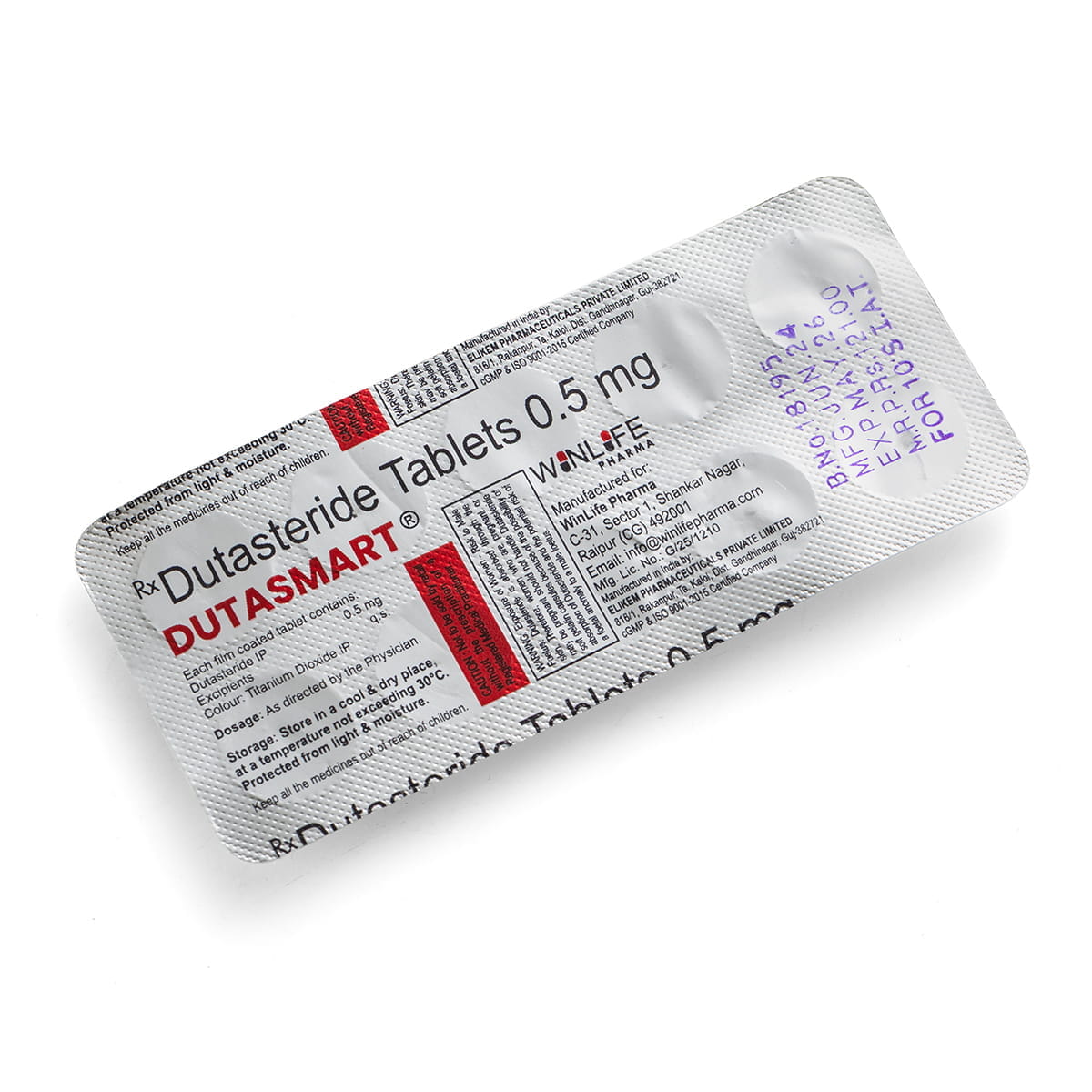 Dutasmart (Dutasteride) - 10 δισκία х 0,5 mg. - Εικόνα 2